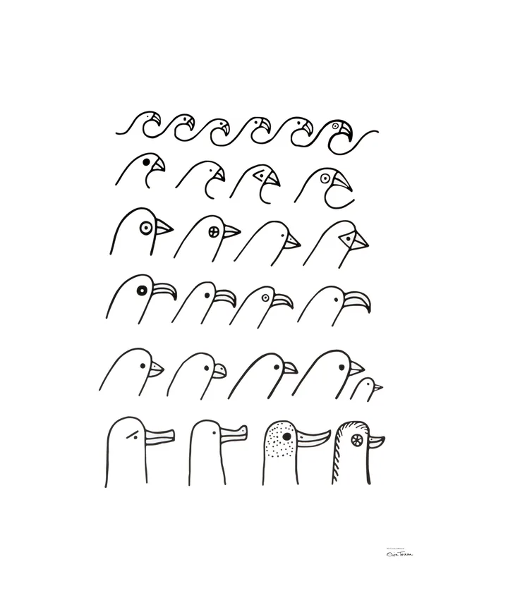 Oiva Toikka Bird house poster - Iittala | KitchenTime