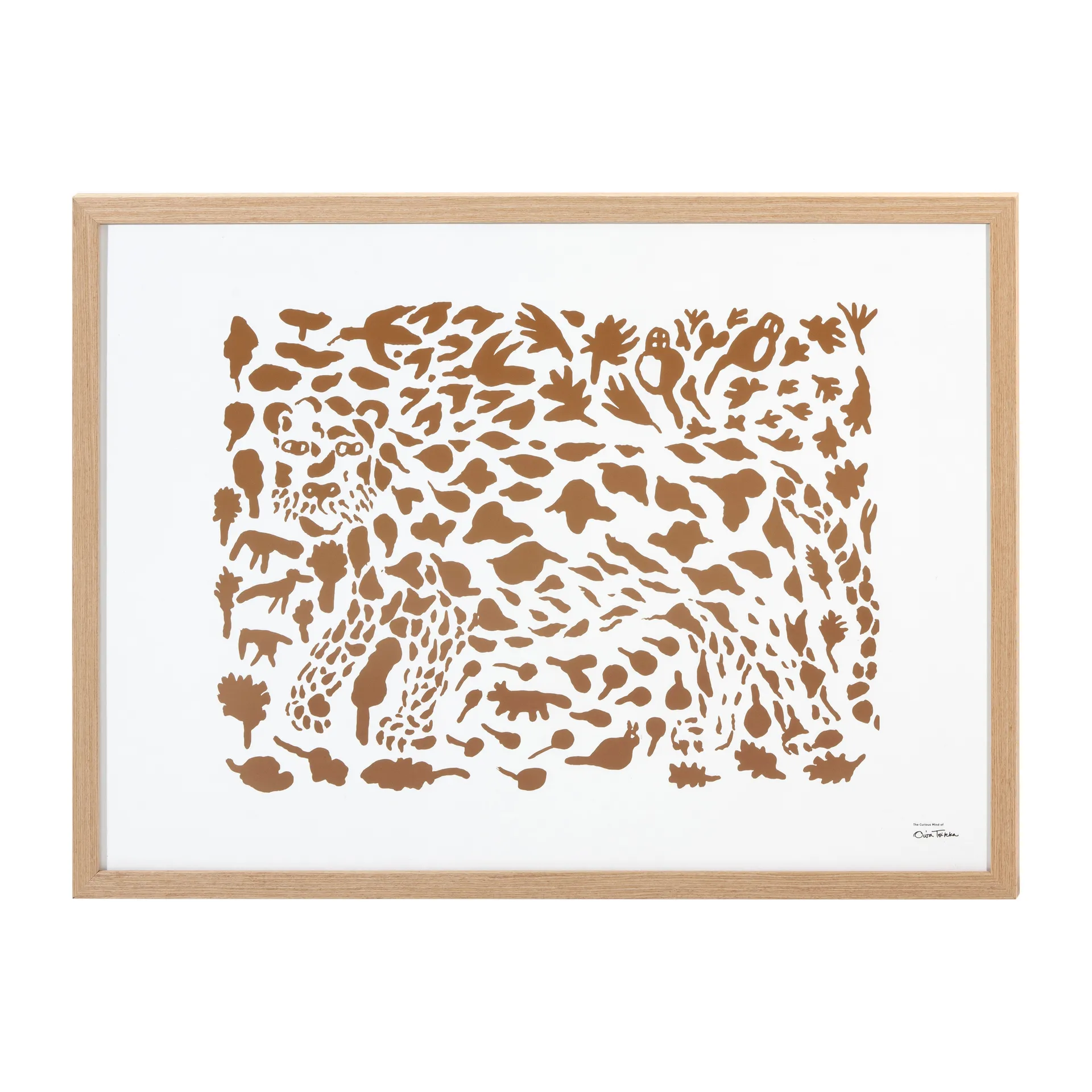 Oiva Toikka Cheetah poster brown, 50x70 cm Iittala