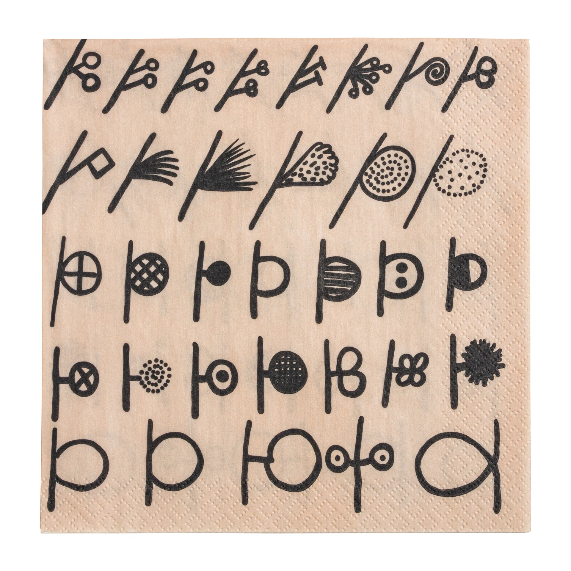 Oiva Toikka Twig napkin 20-pack, Beige Iittala