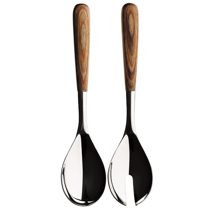 Piano serving cutlery 2 pieces, stainless steel-wood Iittala
