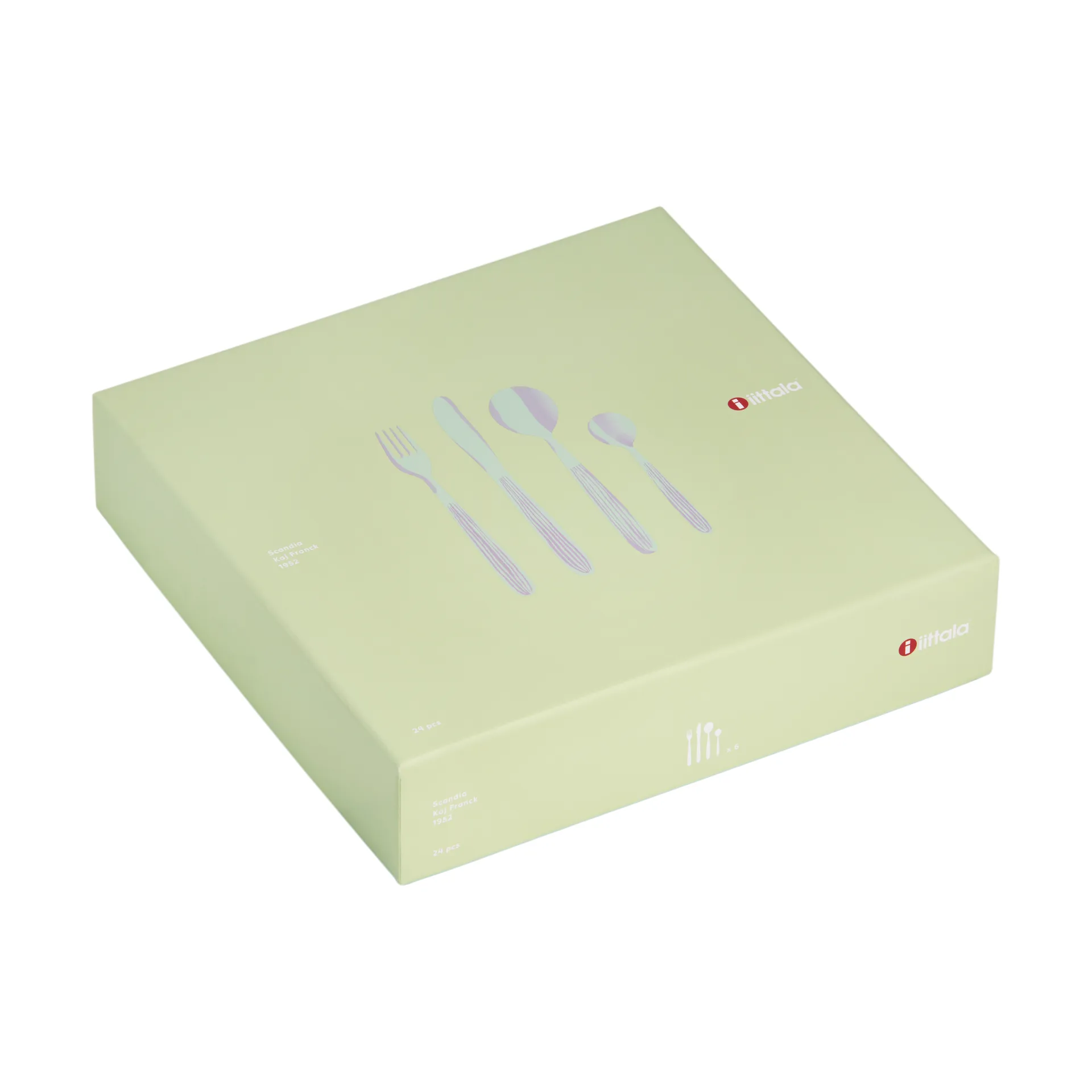 Scandia cutlery set gift box 24 pieces, Stainless steel Iittala