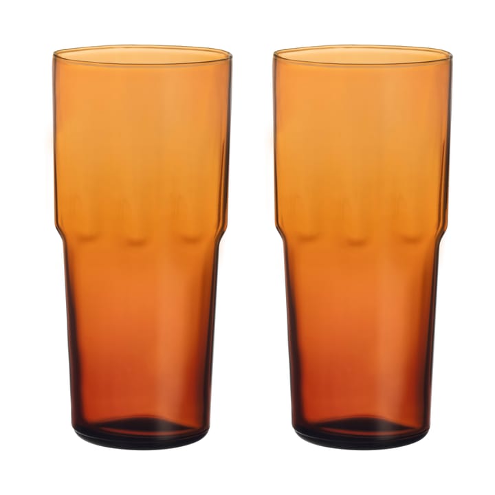 Solare drinking glass tall 39 cl 2-pack - Copper - Iittala