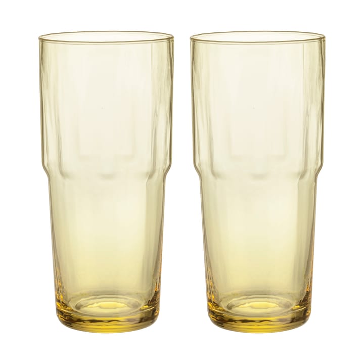 Solare drinking glass tall 39 cl 2-pack - Eldgul - Iittala