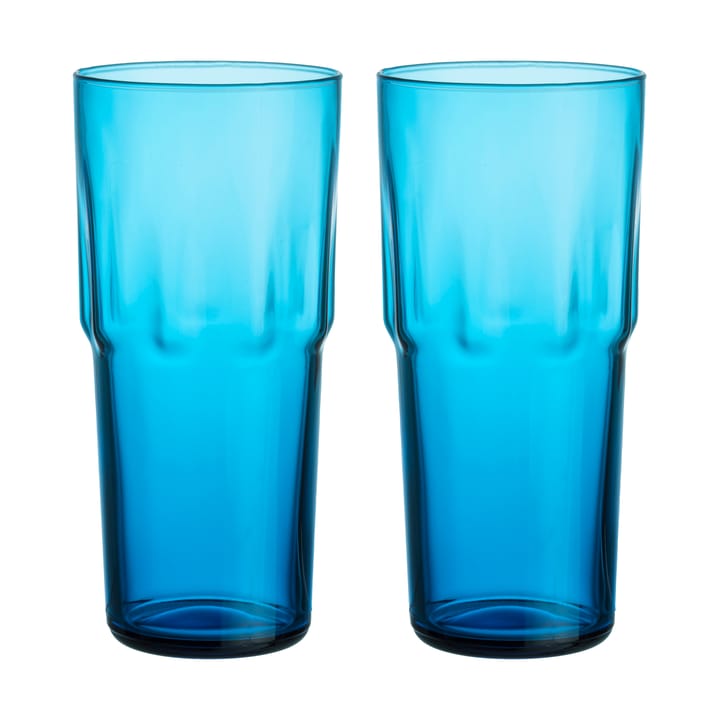 Solare drinking glass tall 39 cl 2-pack - Electric blue - Iittala