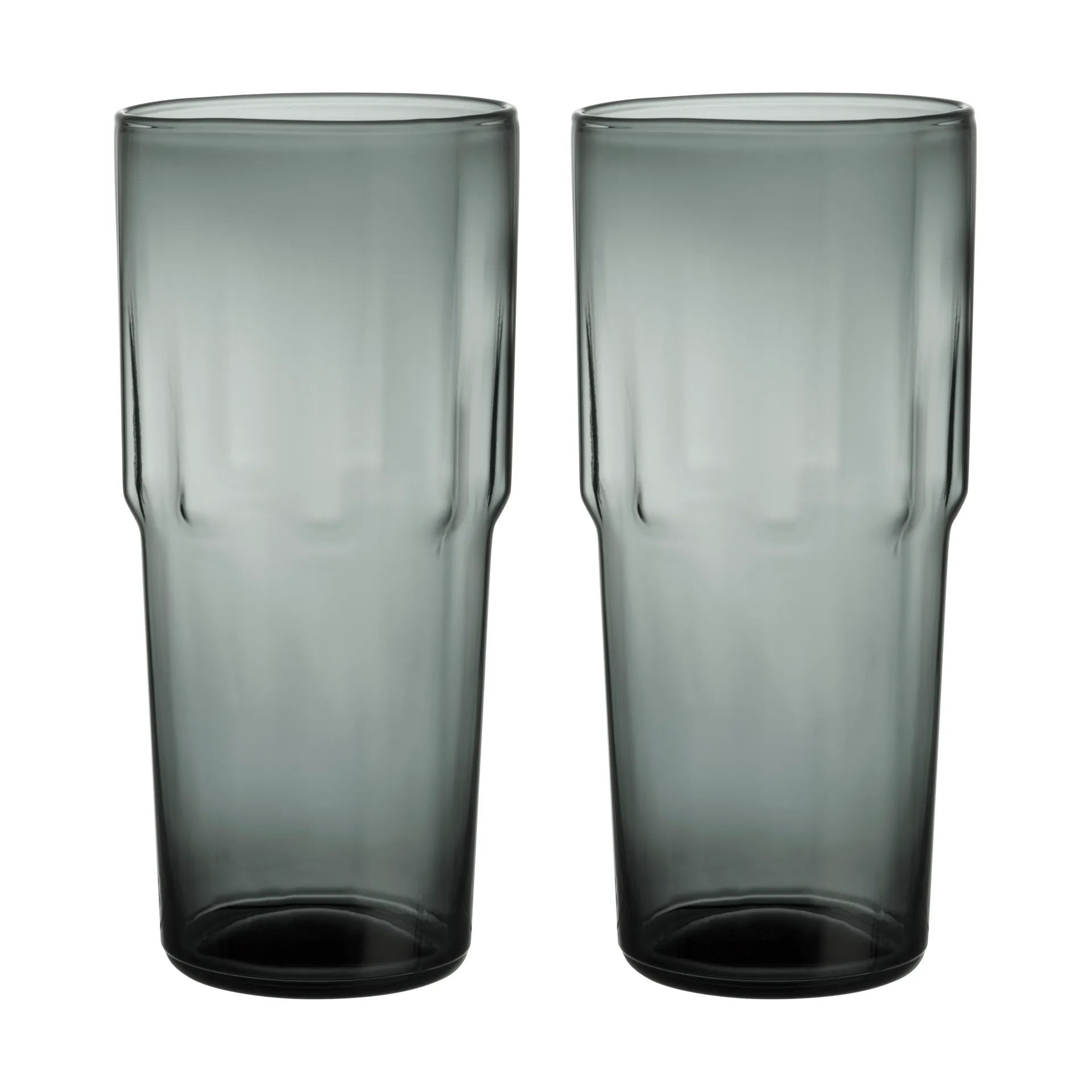 Solare drinking glass tall 39 cl 2-pack, Steel gray Iittala