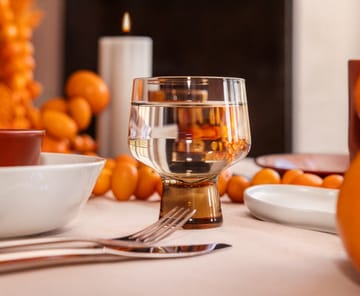Solare glass on stem 29 cl 2-pack - Linen - Iittala