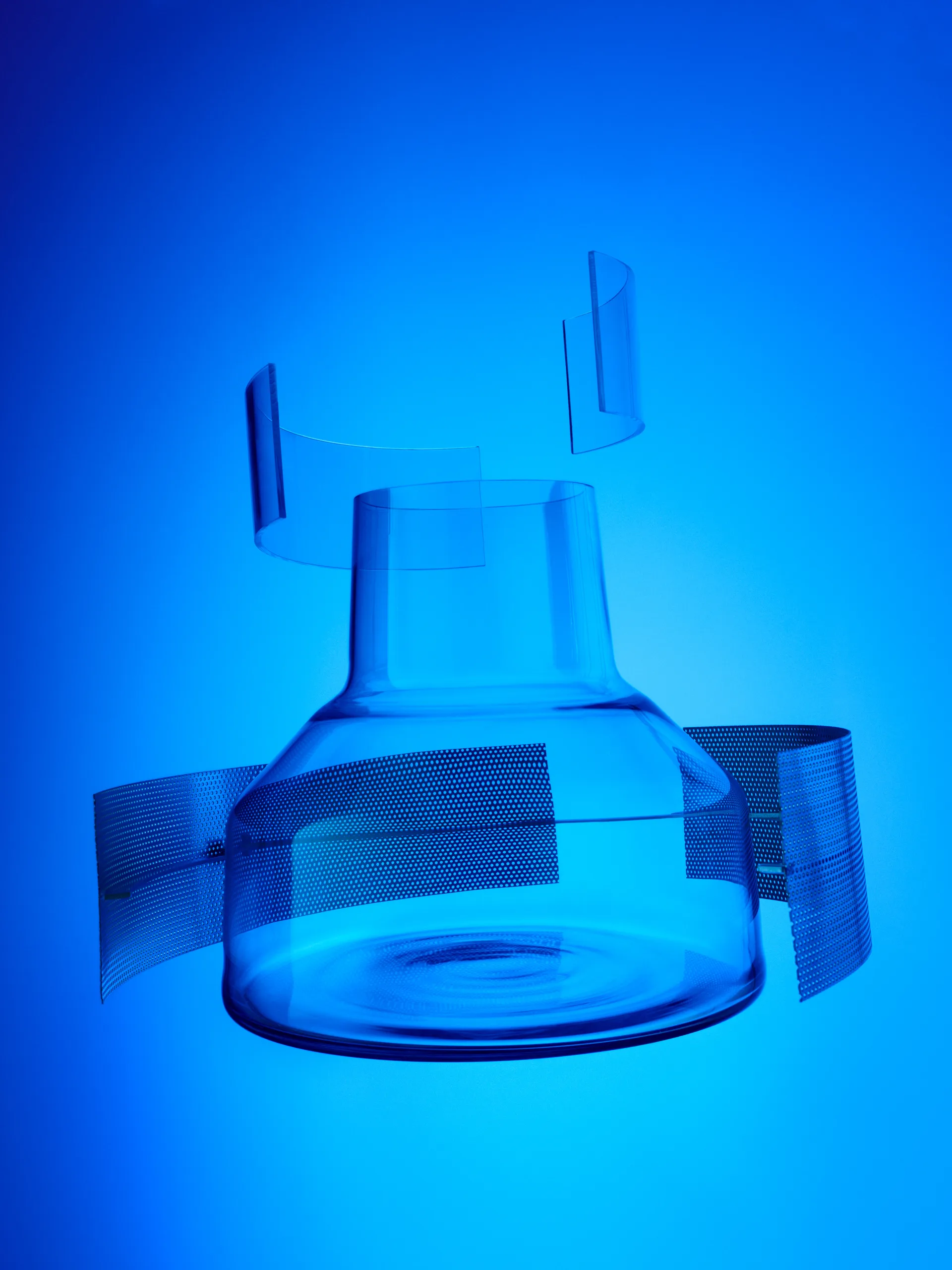 Solare vase lid Ø22x20 cm, Clear Iittala