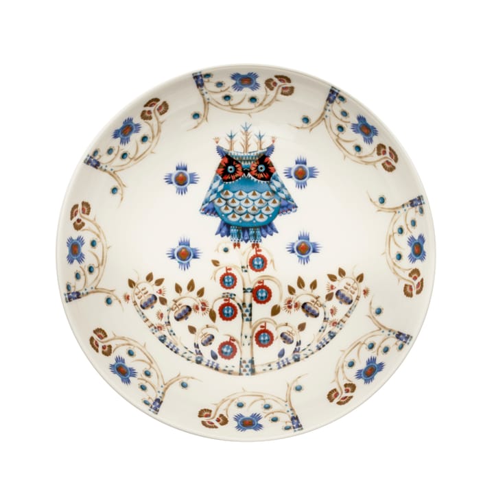 Taika deep plate 20 cm, white pattern Iittala