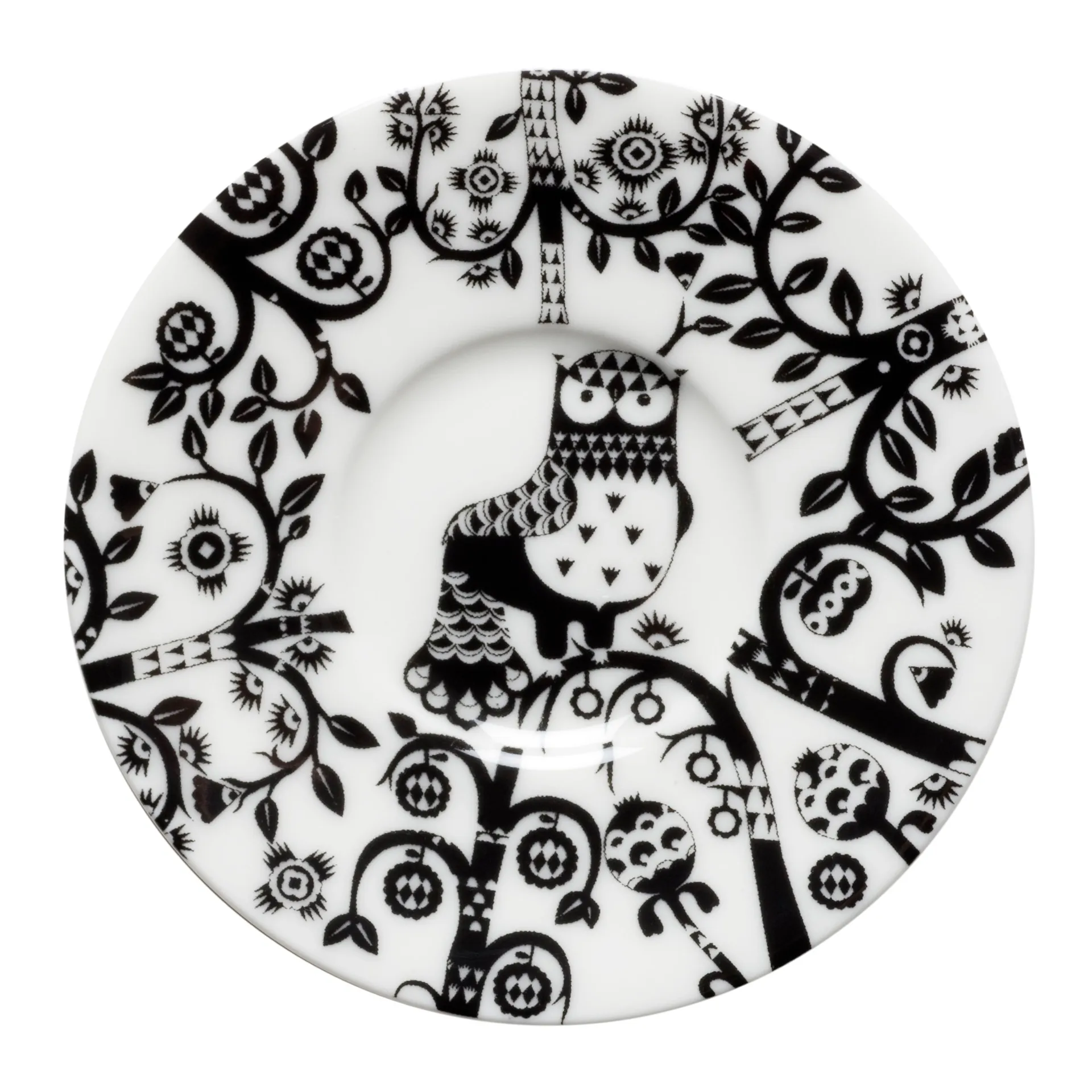 Taika espresso saucer, black Iittala