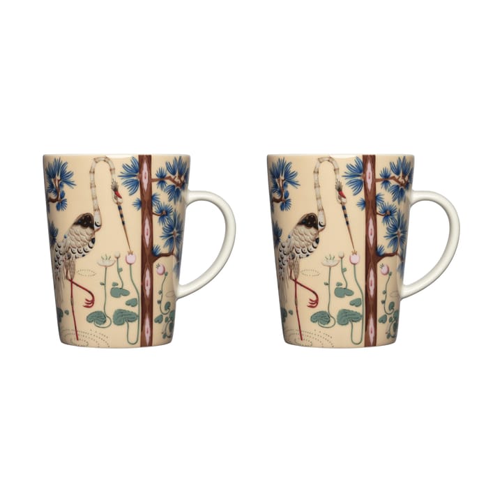 Taika mug 40 cl 15-year anniversary 2-pack, Linen Iittala