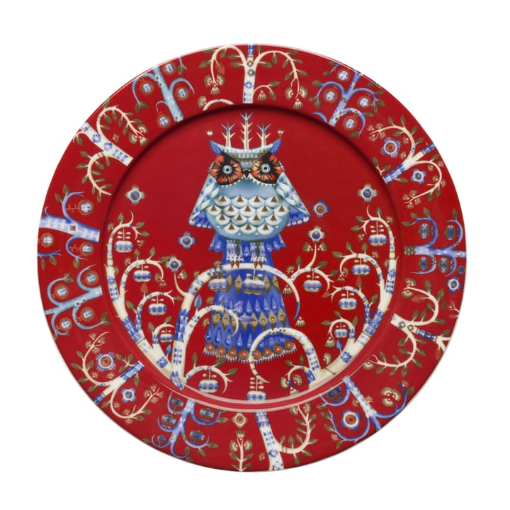 Taika plate 27cm - red - Iittala