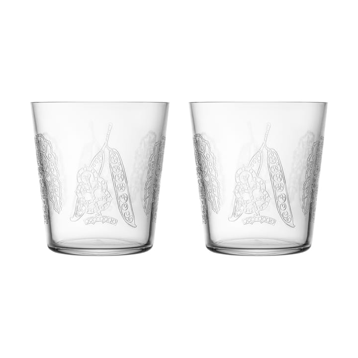 Taika Sato drinking glass 38 cl 2-pack - Clear - Iittala