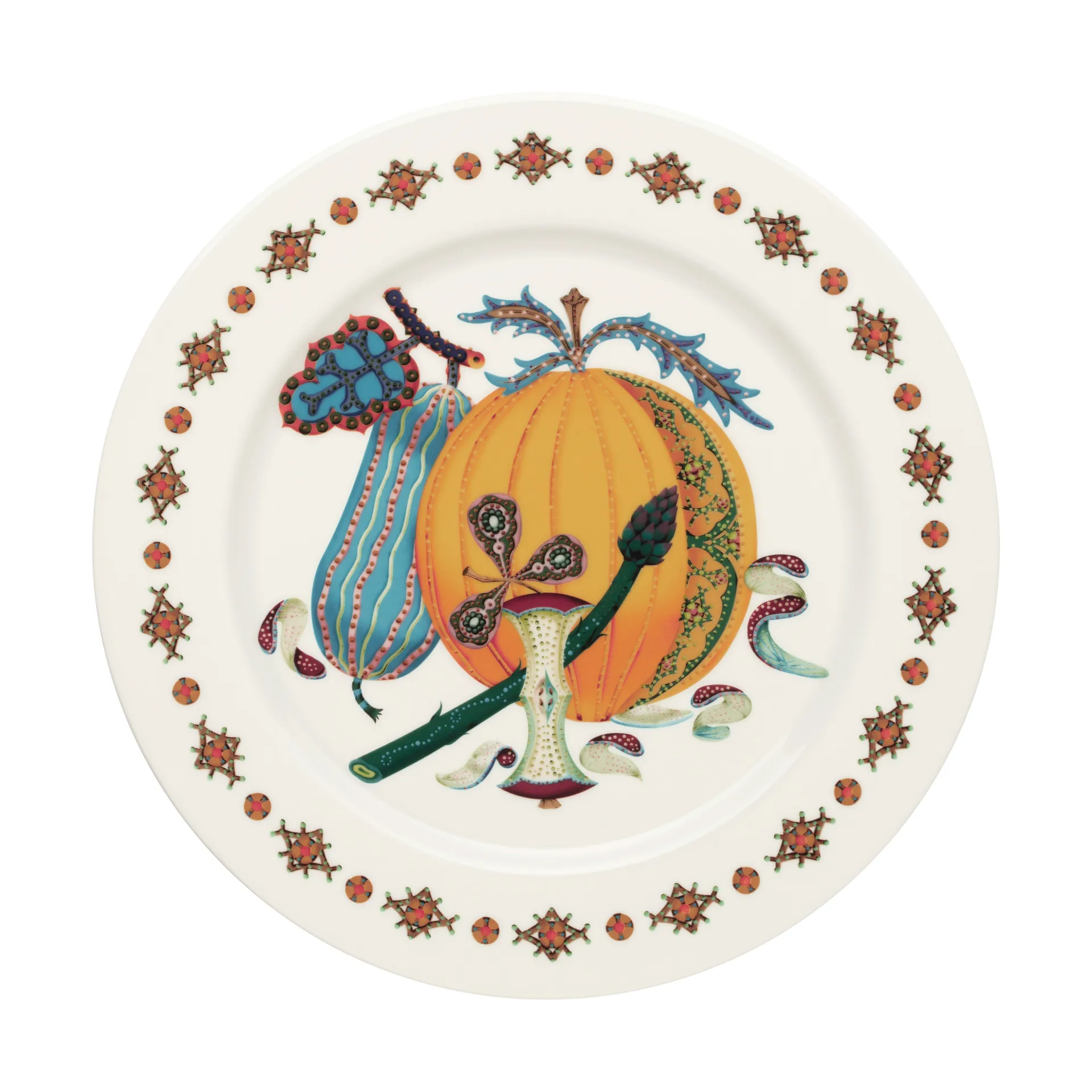 Taika Sato plate Ø30 cm, White-multi coloured Iittala