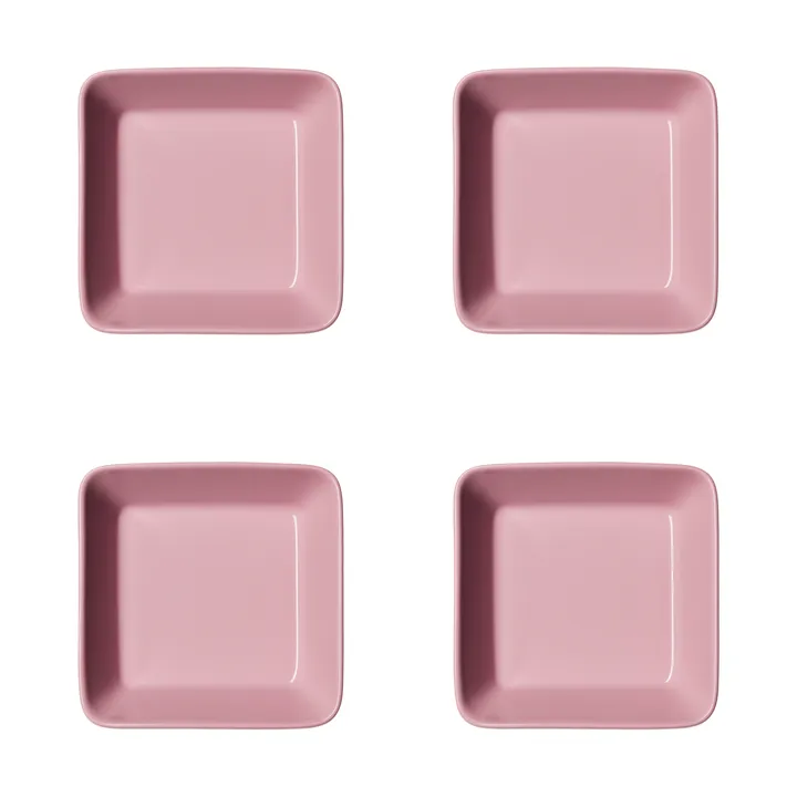 Teema square plate - Rose, 12x12 cm 4-pack - Iittala