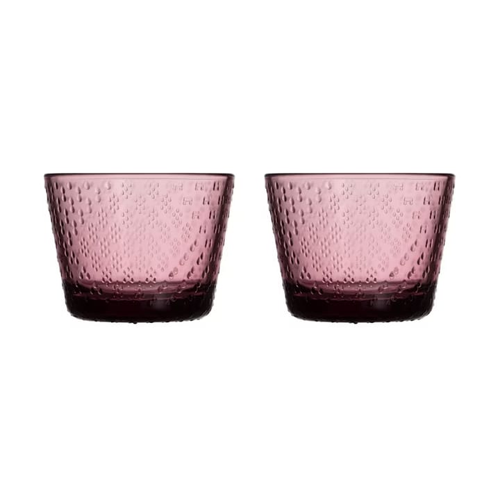 Tundra drinking glass 16 cl 2-pack, Heather Iittala