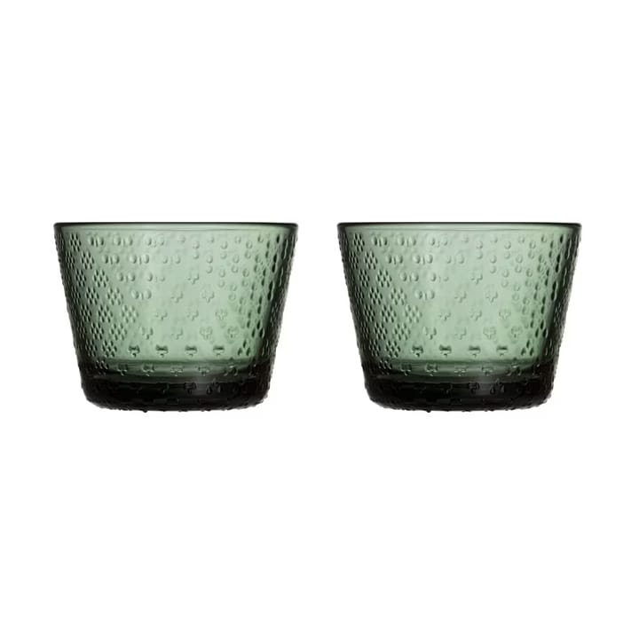 Tundra drinking glass 16 cl 2-pack, Pine green Iittala