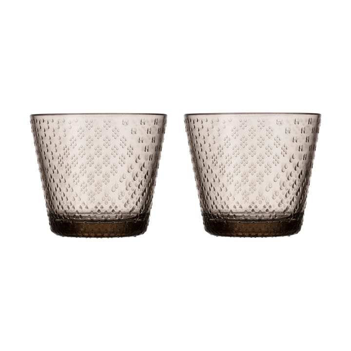 Tundra drinking glass 29 cl 2-pack, Linen Iittala