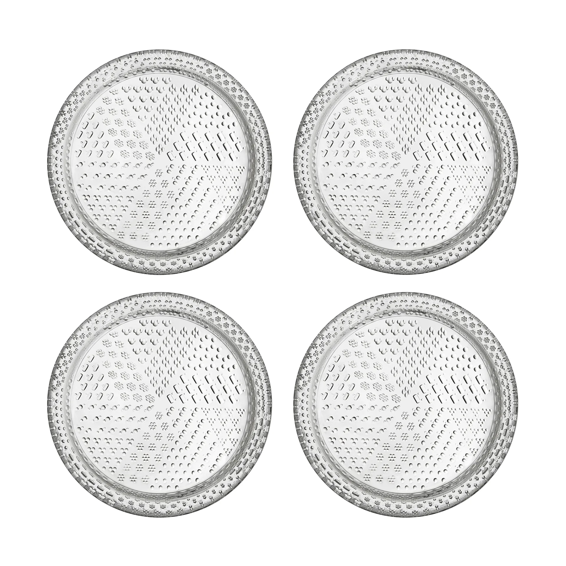 Tundra small plate Ø15 cm 4-pack, Clear Iittala