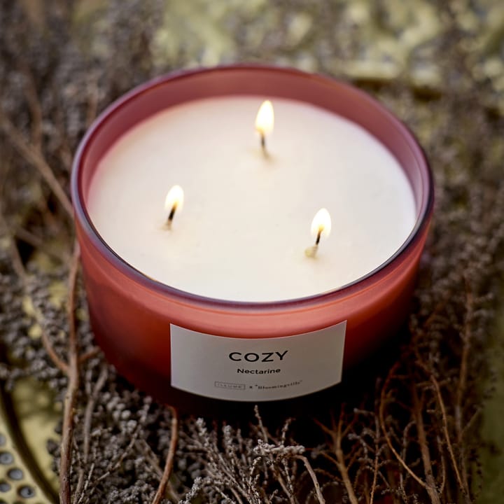 Cozy Nectarine scented candle, 250 g Illume x Bloomingville