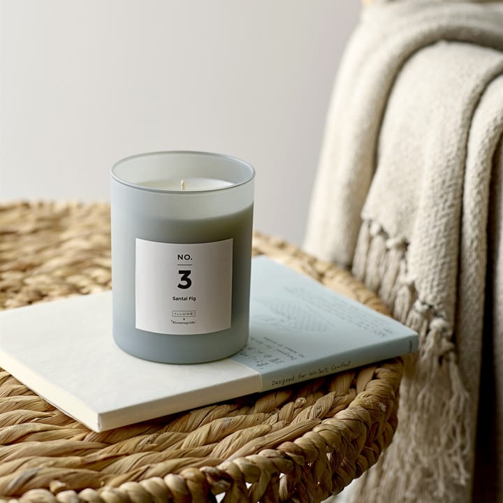 NO. 3 Santal Fig scented candle, 200 g + giftbox Illume x Bloomingville