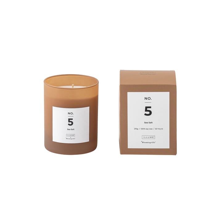 NO. 5 Sea Salt scented candle, 200 g + giftbox Illume x Bloomingville