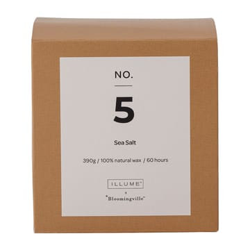 NO. 5 Sea Salt scented candle - 390 g + Giftbox - Illume x Bloomingville