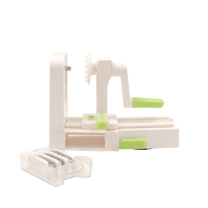 Spiralizer Vegetable Lathe Foldable 4 Blades - White-green - IMK InMyKitchen