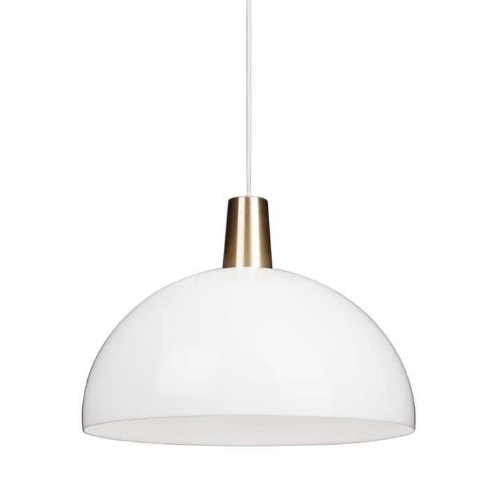 Kupoli pendant lamp, White, brass detail Innolux