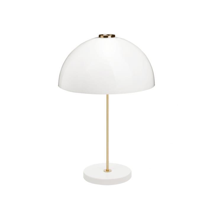 Kupoli table lamp, White, brass details Innolux