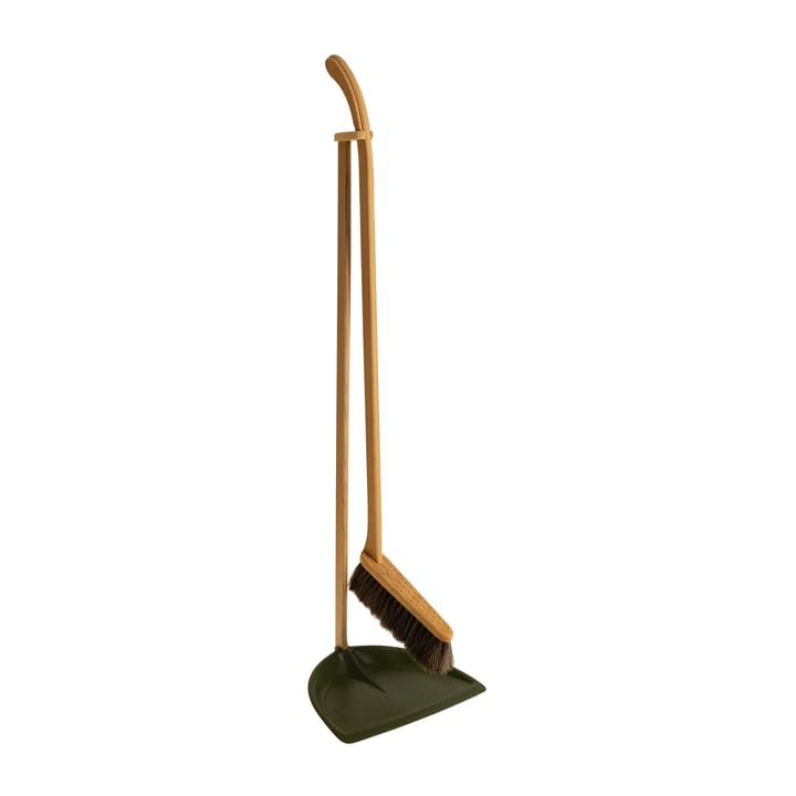 Iris Hantverk dustpan & brush set, Moss green Iris Hantverk