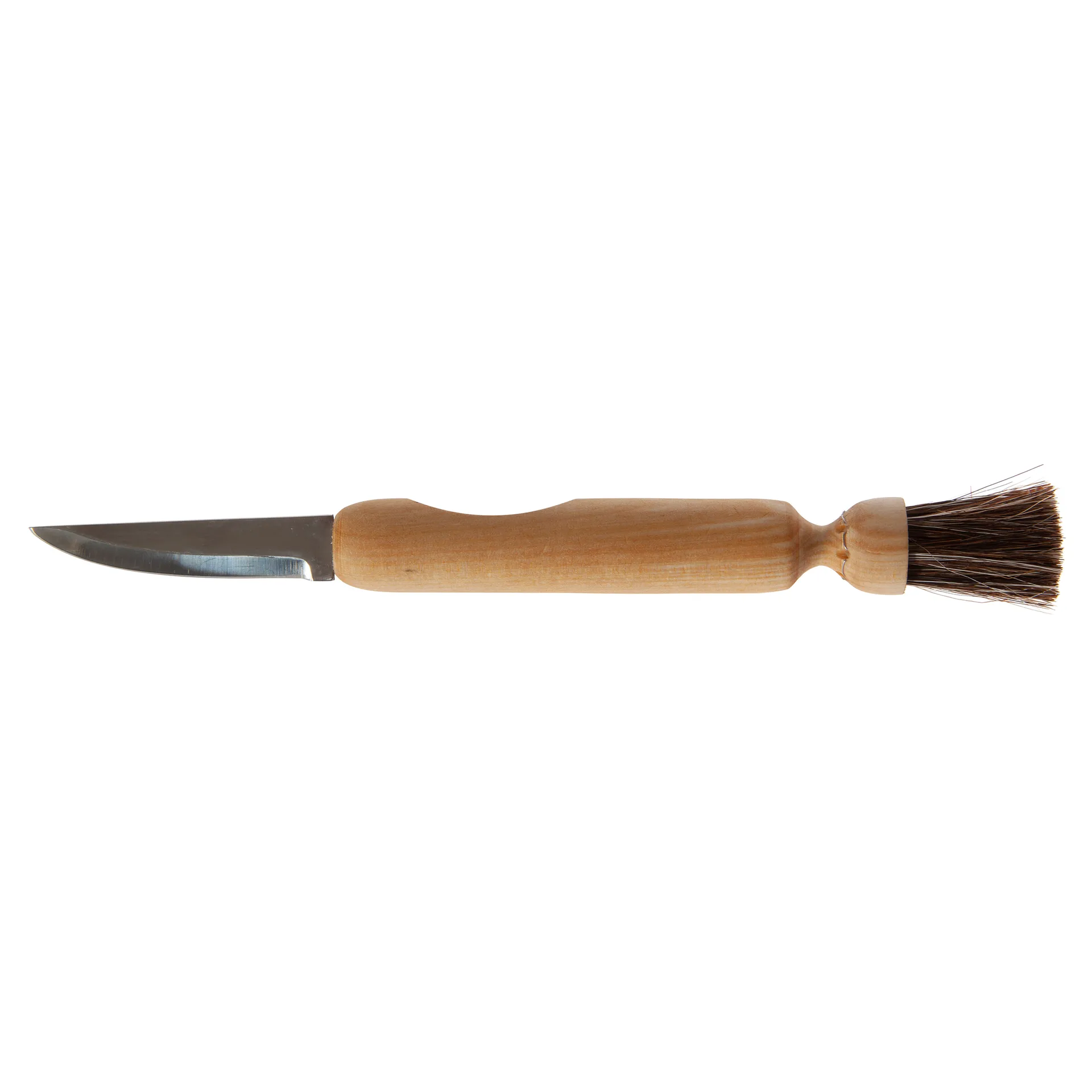 Iris Hantverk mushroom knife with brush, birch Iris Hantverk