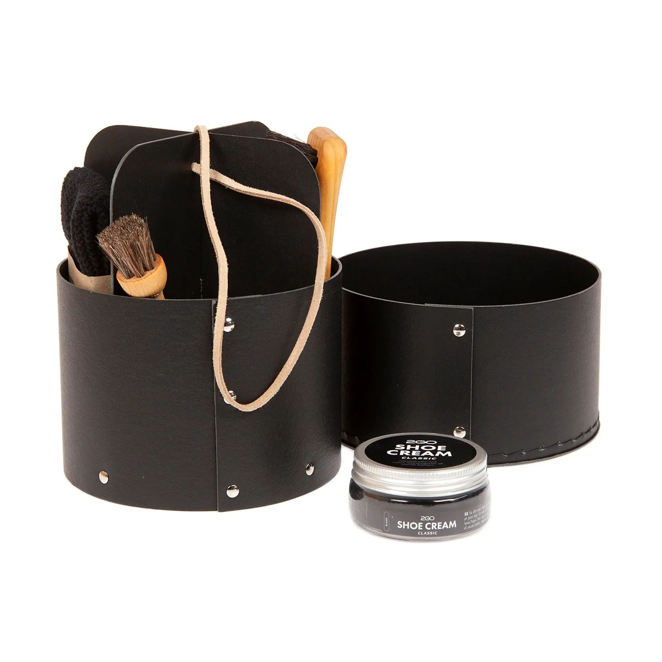 Iris Hantverk shoe care box, Black Iris Hantverk