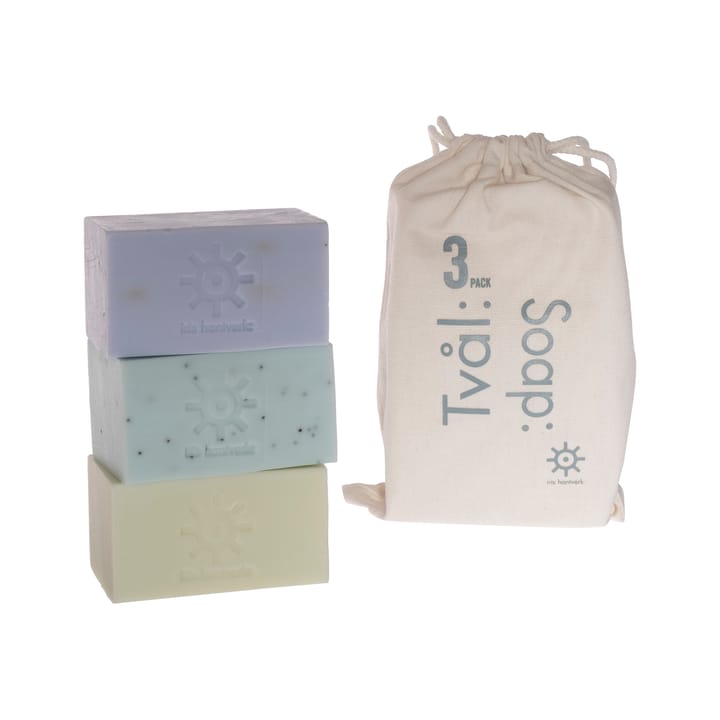 Iris hantverk soap 3-pack, lemon grass-poppy seed-lavender Iris Hantverk