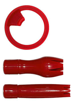 Accessories/Spare part set of 3 pieces, Red ISi