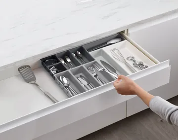 Blox cutlery set 10 pieces - Grey - Joseph Joseph