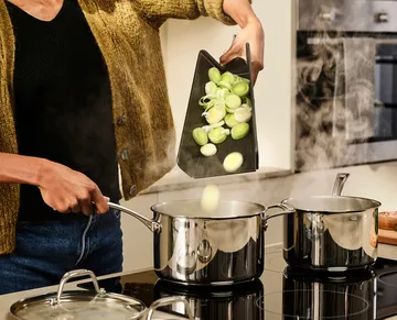 Chop2pot Cutting Board Plus Black - Regular - Joseph Joseph