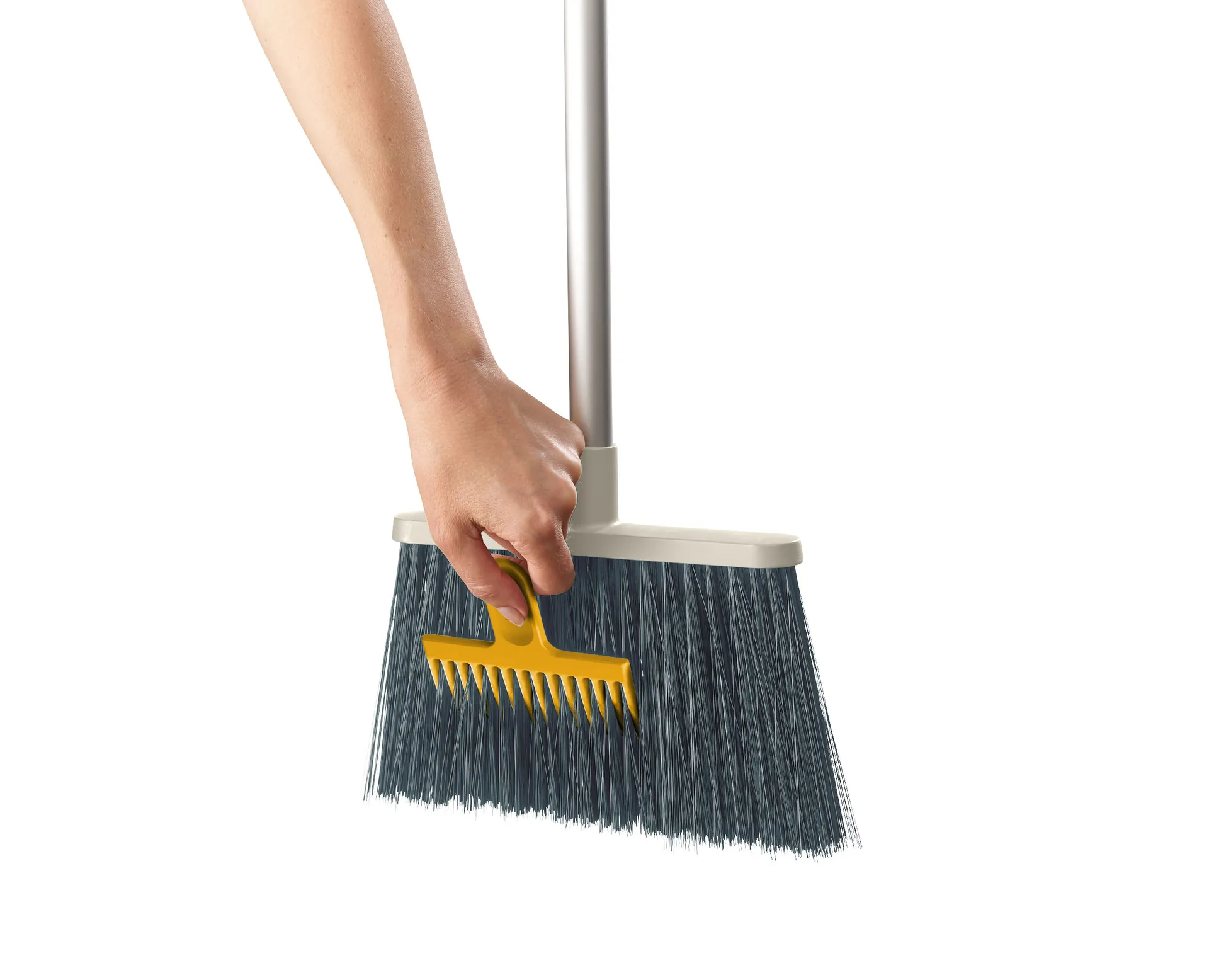 Cleantech wall-mounted dustpan brush, Stone Joseph Joseph