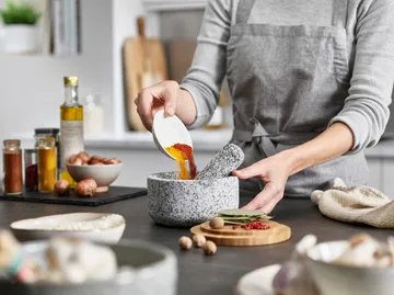 Dash Mortel Ø15.5 cm - Granite-bamboo - Joseph Joseph