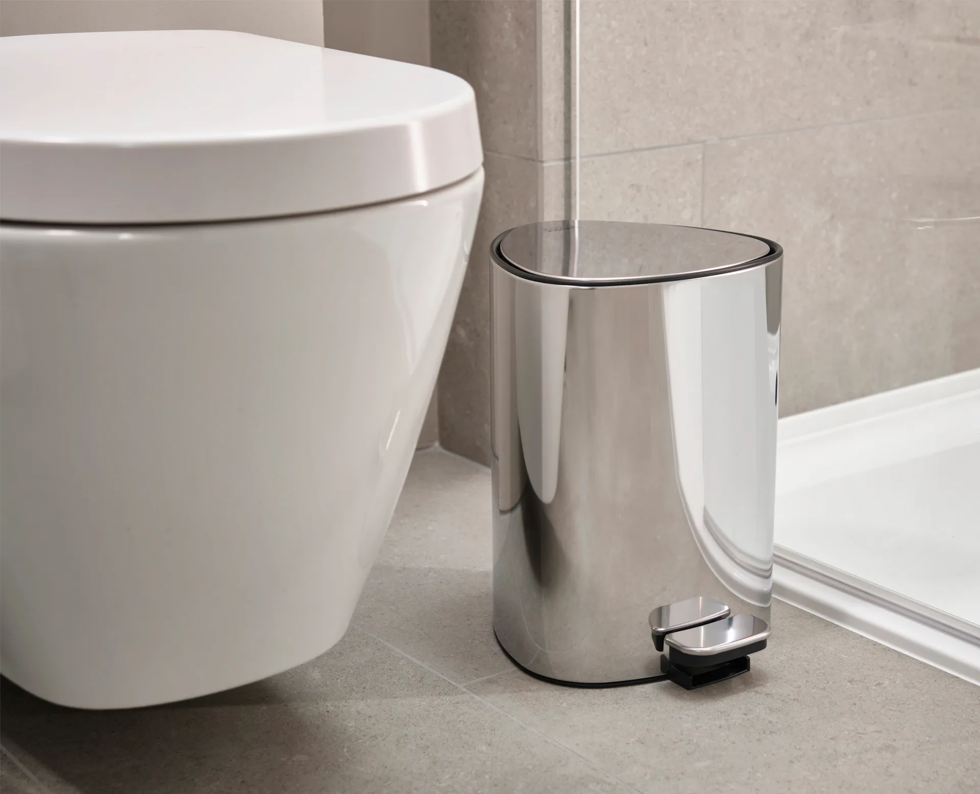 Easystore luxe pedal bin 5 L, Stainless steel Joseph Joseph