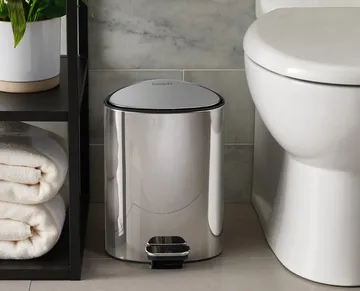 Easystore luxe pedal bin 5 L - Stainless steel - Joseph Joseph