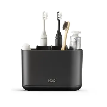 Easystore toothbrush holder large 17.6 cm - Black - Joseph Joseph