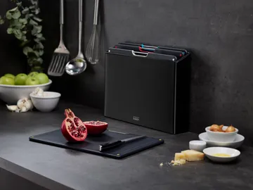 Folio steel cutting board 4 pieces - Black - Joseph Joseph