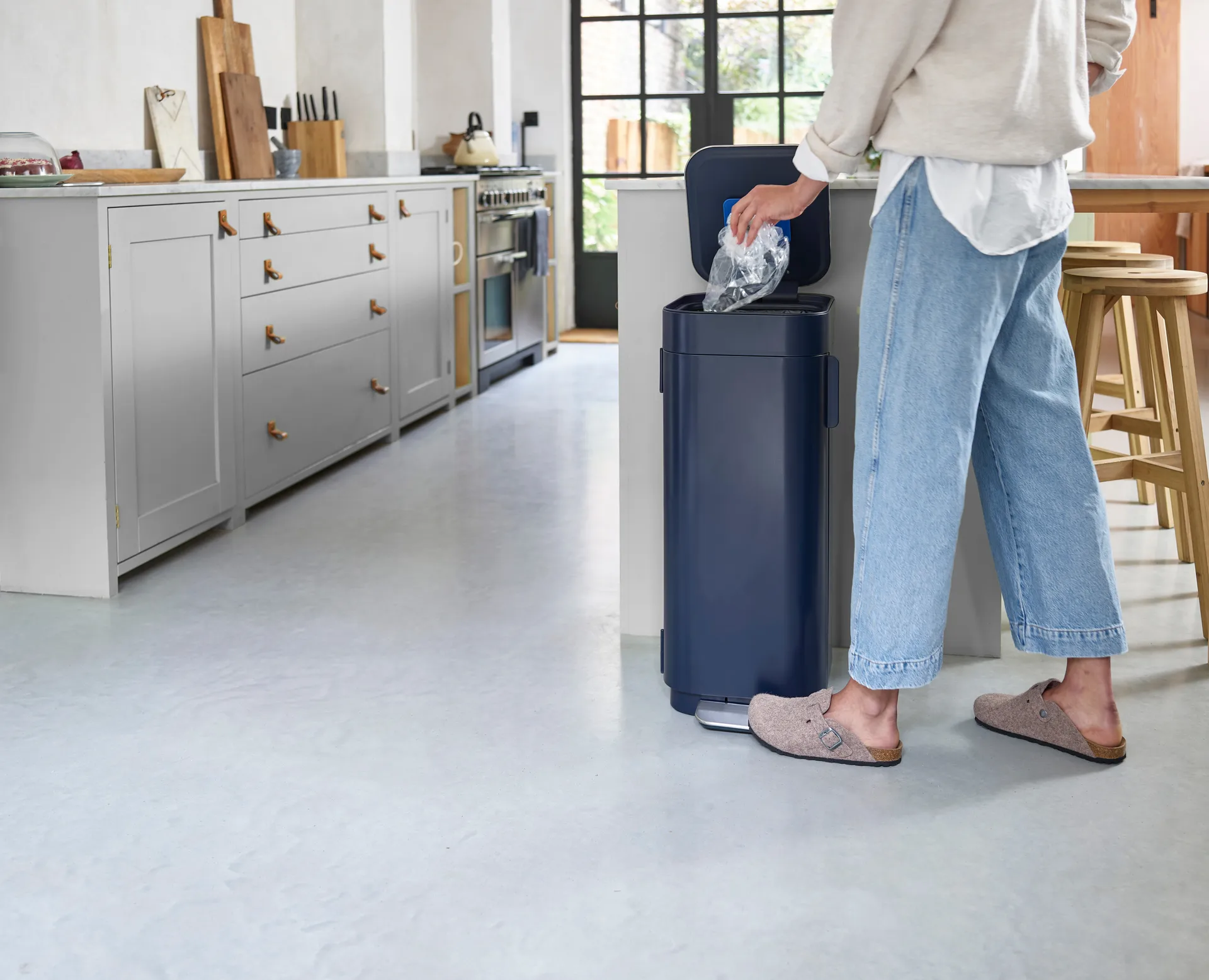 Joseph Joseph Porta pedal bin 40 L, Midnight blue Joseph Joseph