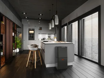 Joseph Joseph Totem Max trash bin 60 L - Carbon black - Joseph Joseph