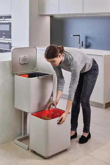 Joseph Joseph Totem Max trash bin 60 L - Stone - Joseph Joseph