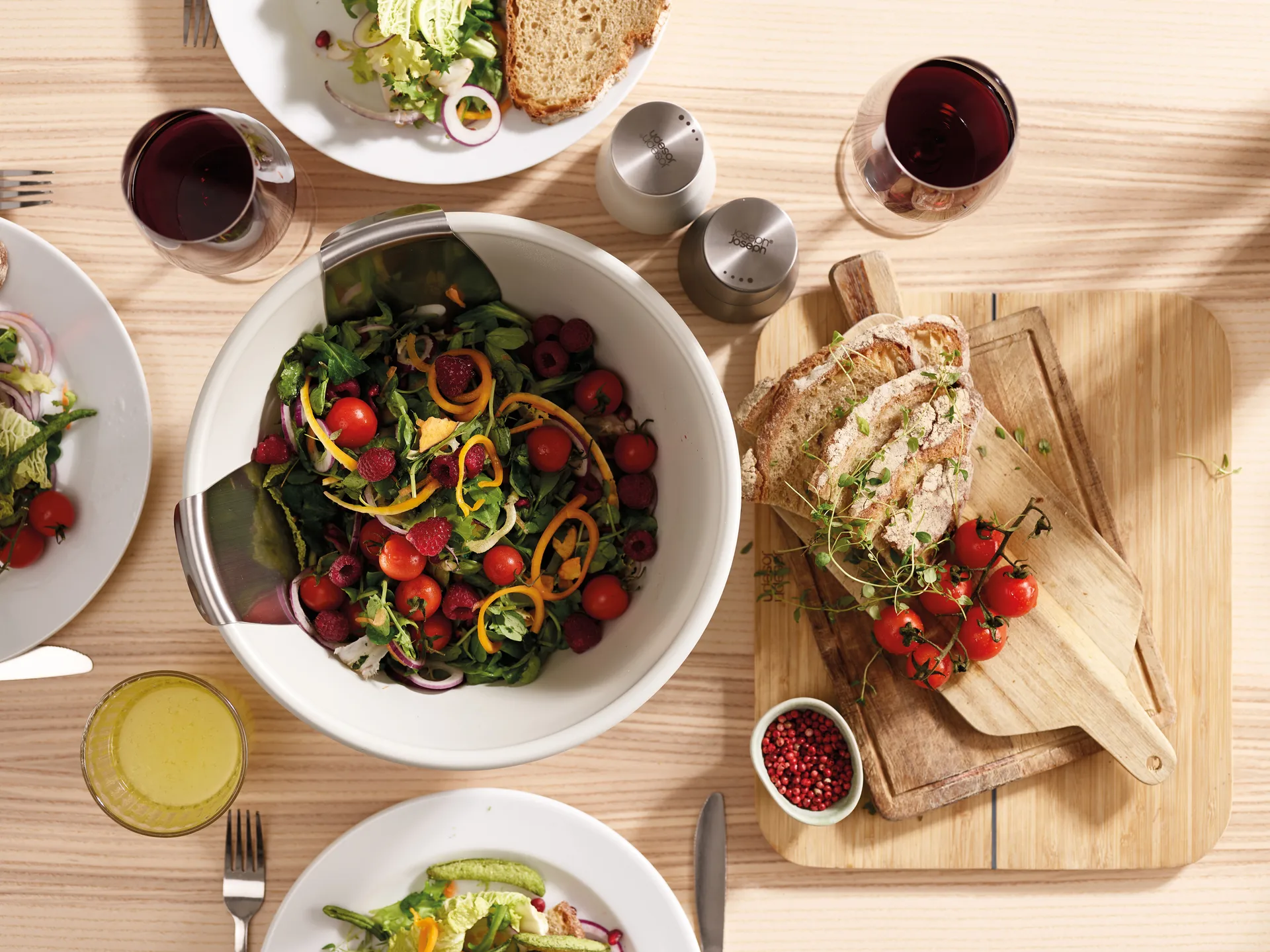 Milltop Salt and Pepper Grinder 2 Pieces, Grey-white Joseph Joseph