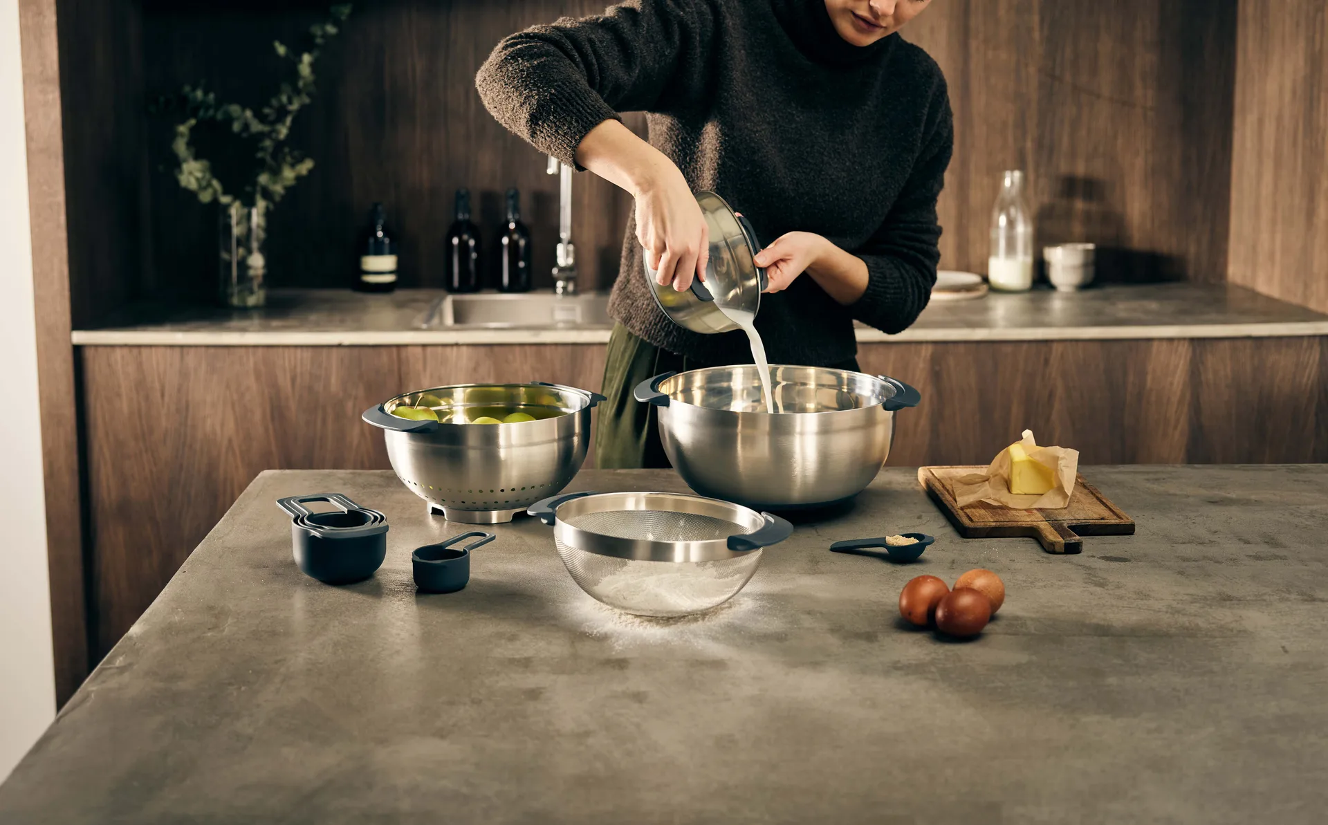 Nest Bowl Set 9 Pieces, Stainless steel Joseph Joseph