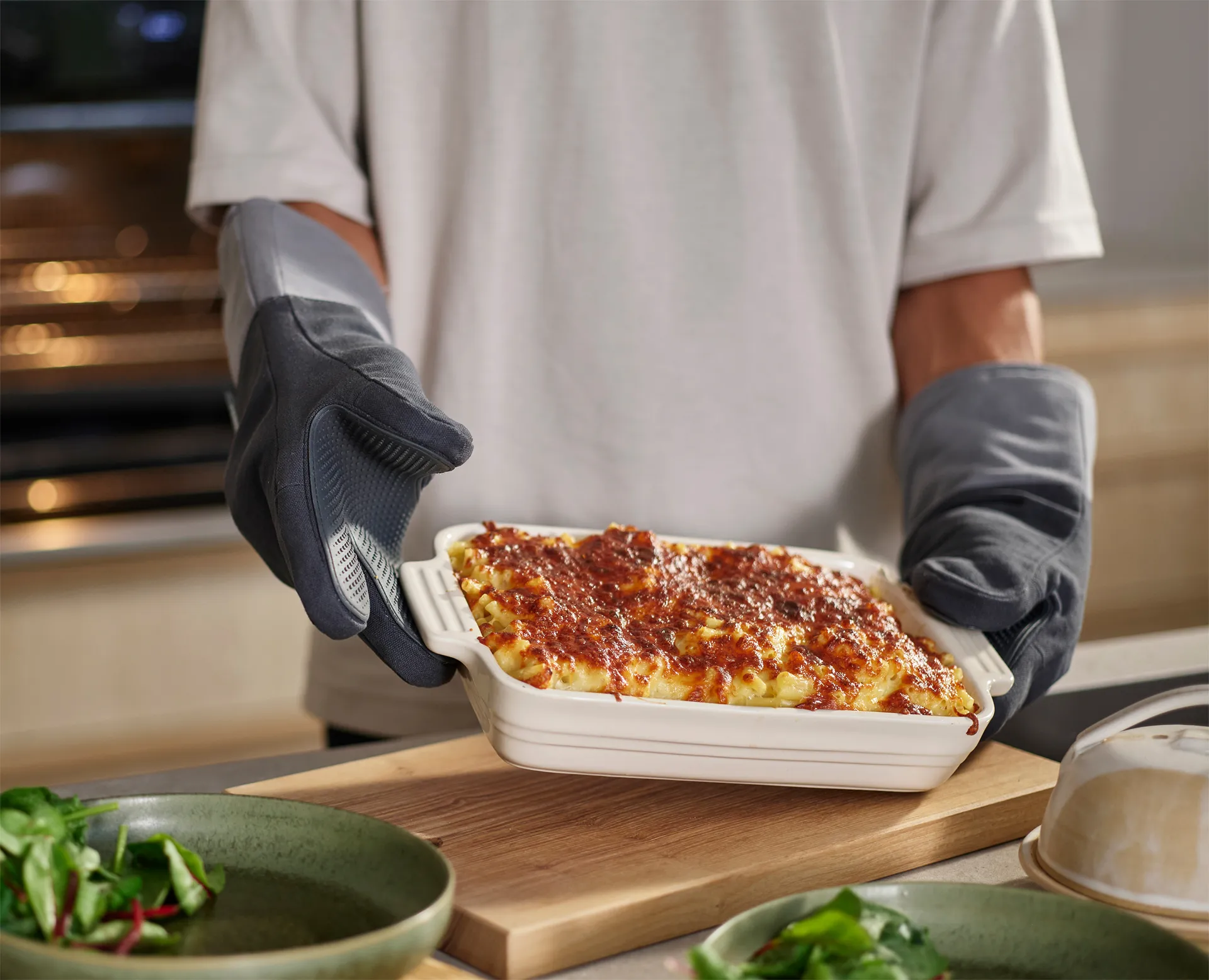 Pinch oven mitt right-handed 34.5 cm, Grey Joseph Joseph