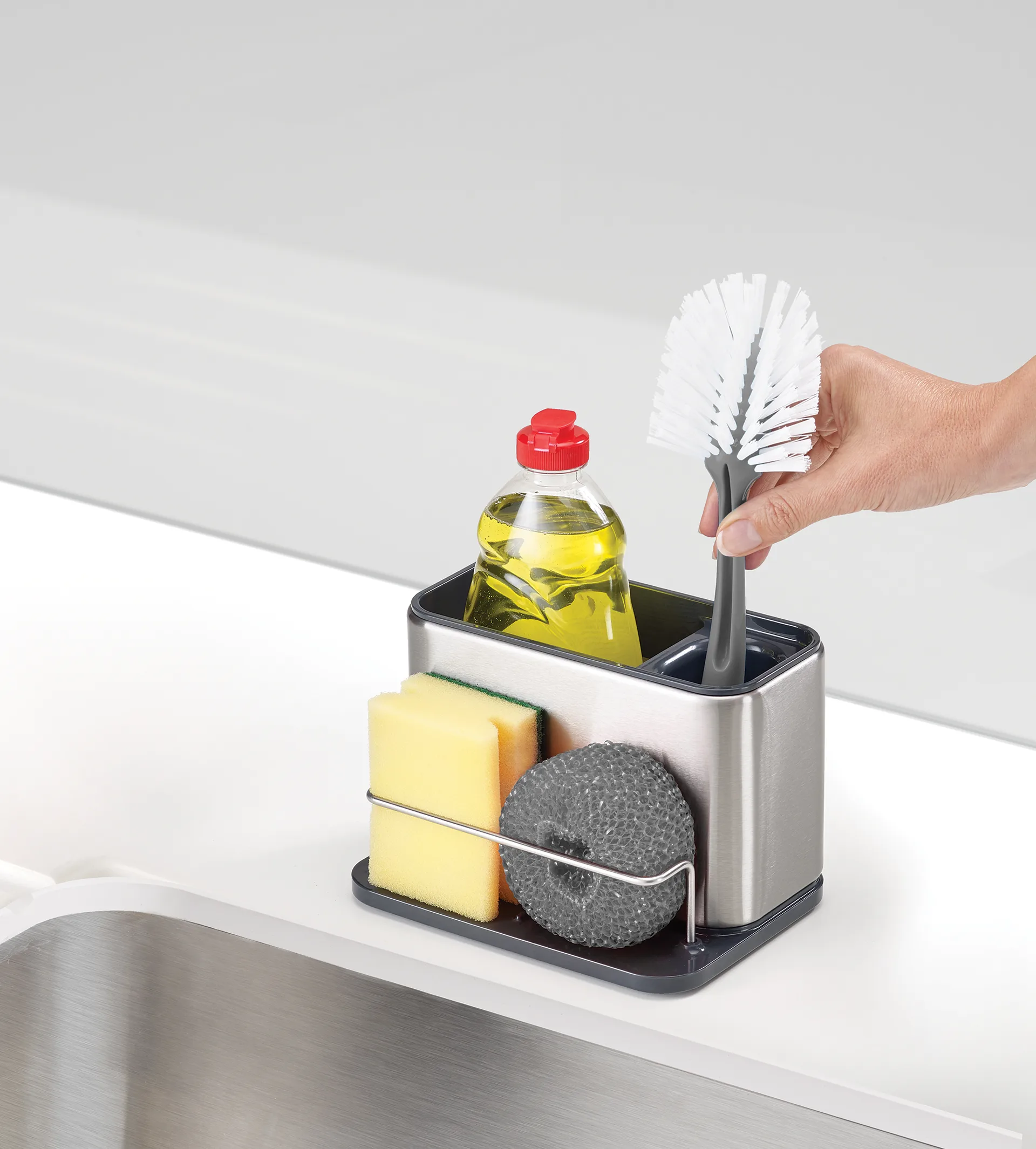 Surface sink organizer 18 cm, Stainless steel Joseph Joseph