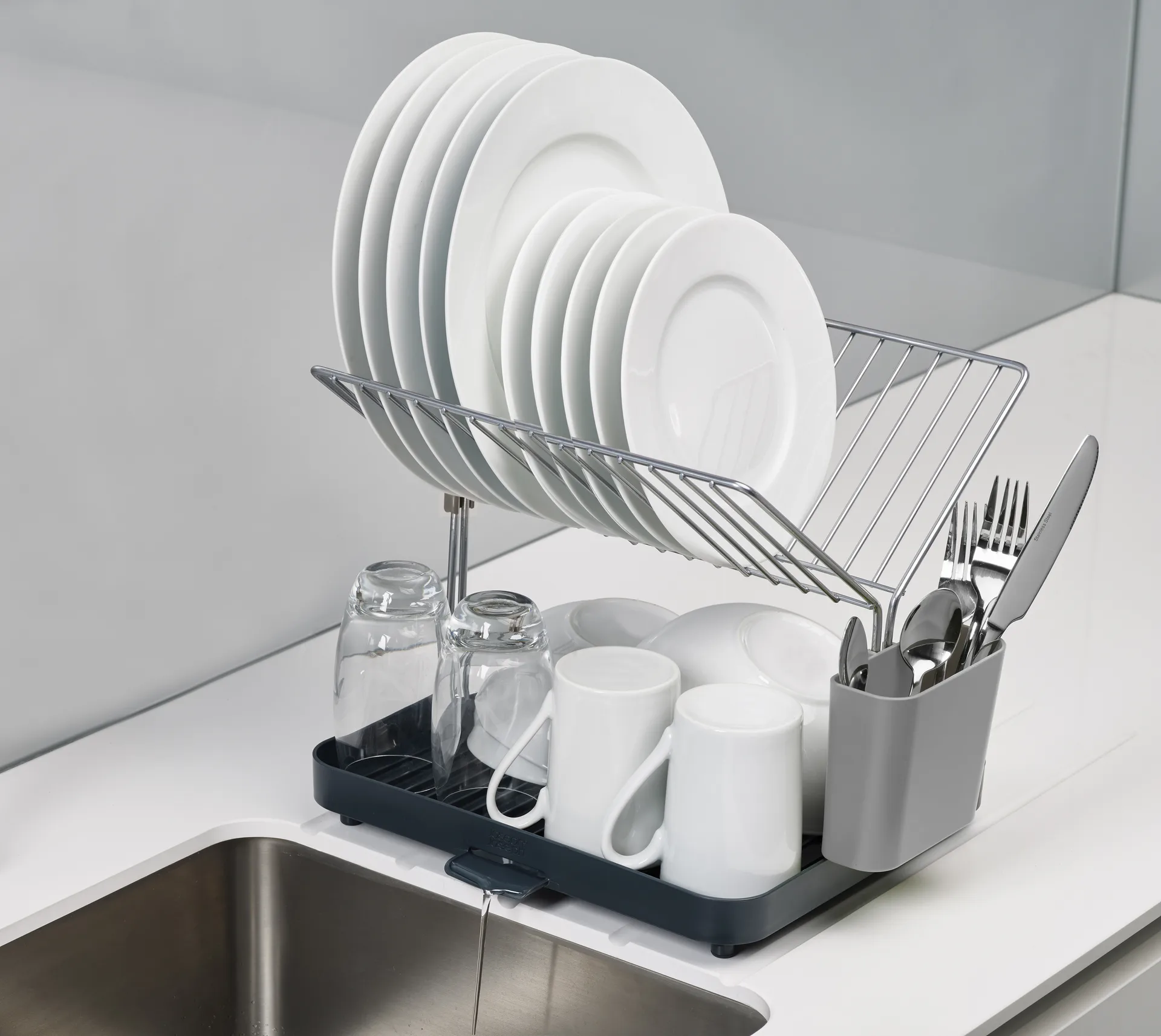 Y-Rack dish rack 35.8 cm, Grey Joseph Joseph